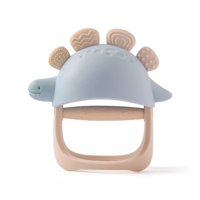 Baby Silicon Teether Toys Dinosaur Bracelet BPA Free Cute Cartoon Animal Silicone Teething Glove for Newborn Chew Teether Toys