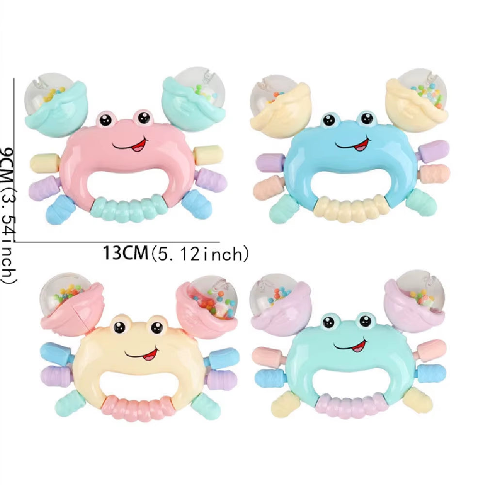 1Pc Random Color Early Development Crab Rattle Toys for Babies 0 to 36 Months Newborns Baby Games Toys Teether Rattle Baby Toys