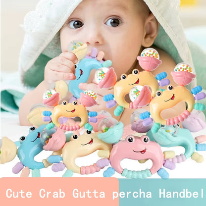 1Pc Random Color Early Development Crab Rattle Toys for Babies 0 to 36 Months Newborns Baby Games Toys Teether Rattle Baby Toys