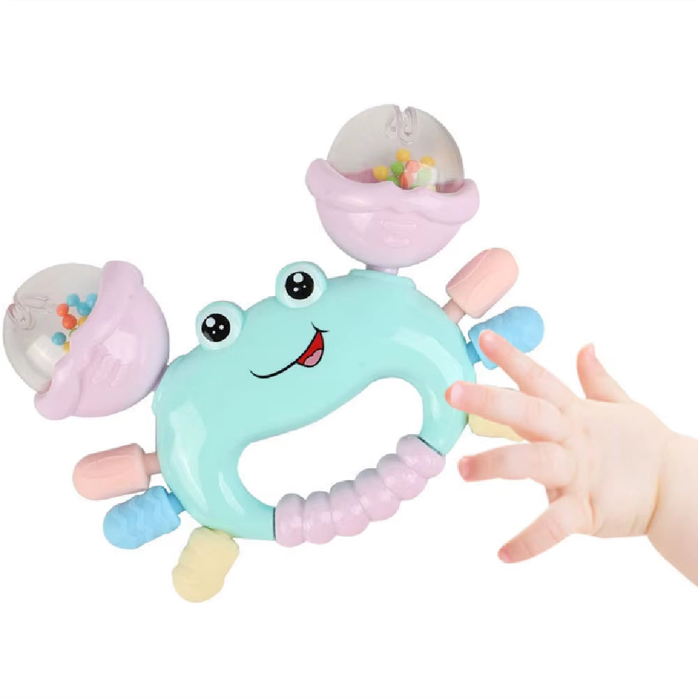 1Pc Random Color Early Development Crab Rattle Toys for Babies 0 to 36 Months Newborns Baby Games Toys Teether Rattle Baby Toys