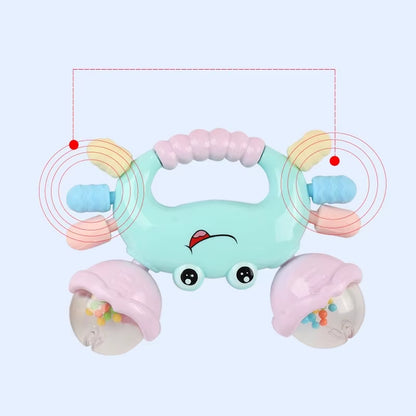1Pc Random Color Early Development Crab Rattle Toys for Babies 0 to 36 Months Newborns Baby Games Toys Teether Rattle Baby Toys