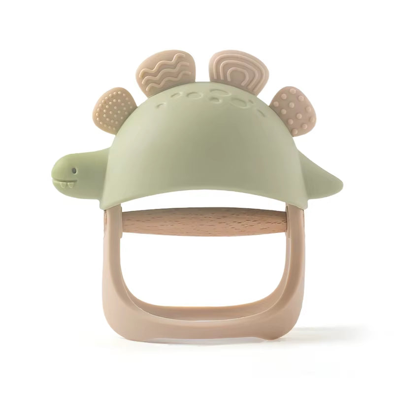 Baby Silicon Teether Toys Dinosaur Bracelet BPA Free Cute Cartoon Animal Silicone Teething Glove for Newborn Chew Teether Toys