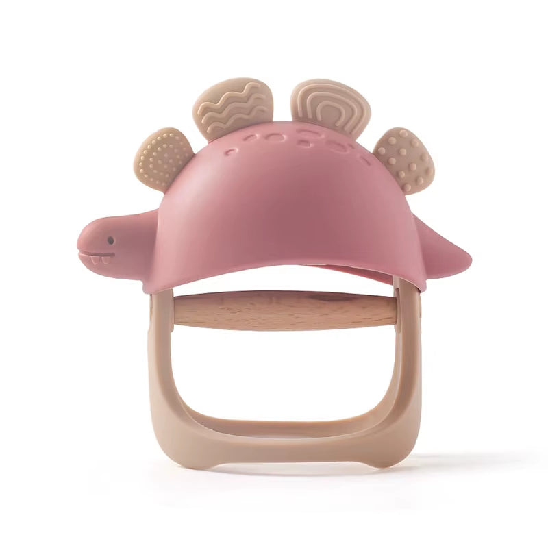 Baby Silicon Teether Toys Dinosaur Bracelet BPA Free Cute Cartoon Animal Silicone Teething Glove for Newborn Chew Teether Toys