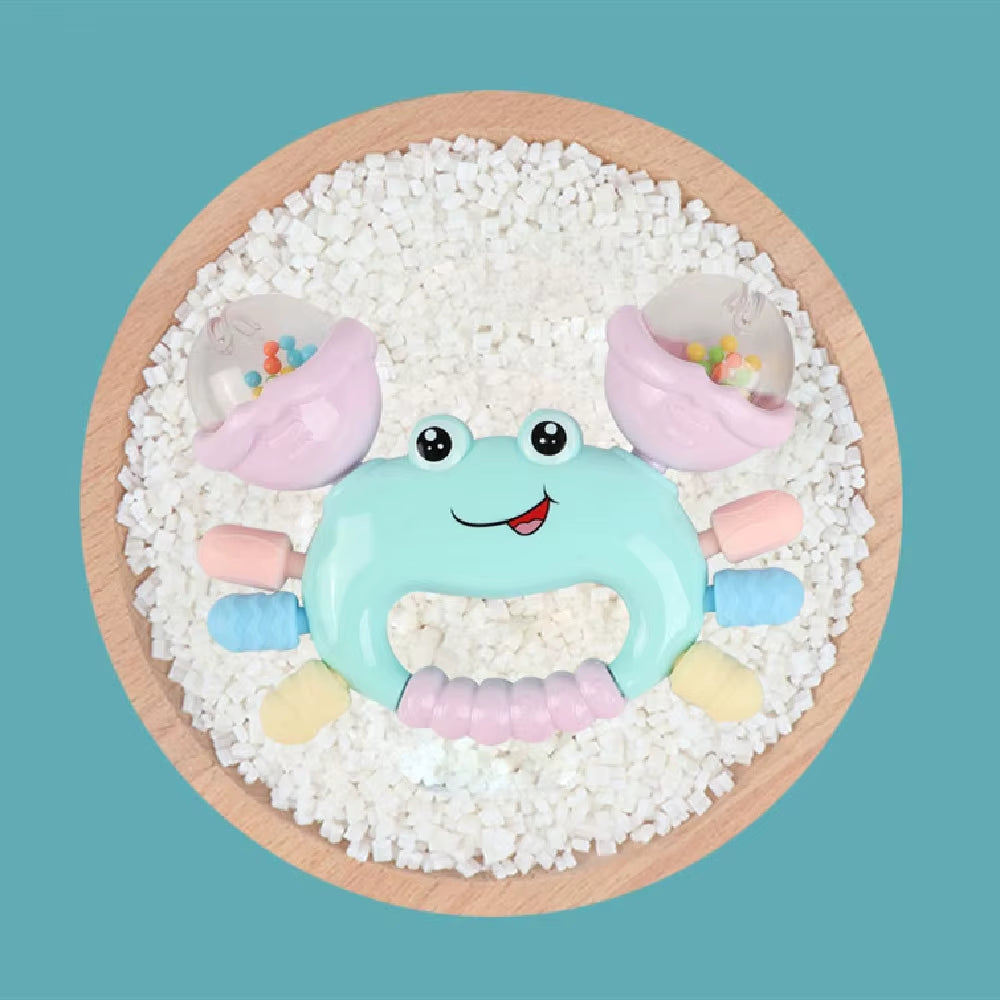 1Pc Random Color Early Development Crab Rattle Toys for Babies 0 to 36 Months Newborns Baby Games Toys Teether Rattle Baby Toys